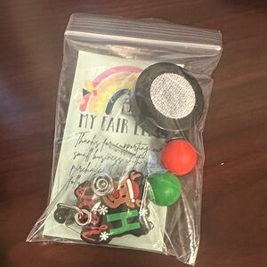 Colorful Reindeer Badge Reel